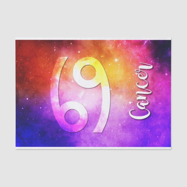Zodiac : Cancer Candy Space Tissue Paper (Front)