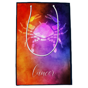Zodiac : Cancer Colourful Candy Colours Medium Gift Bag