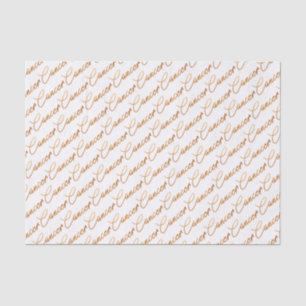 Zodiac "Cancer" Gold Script Tissue Paper
