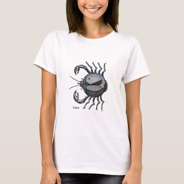 Zodiac: Cancer In Colour T-Shirt (Front)