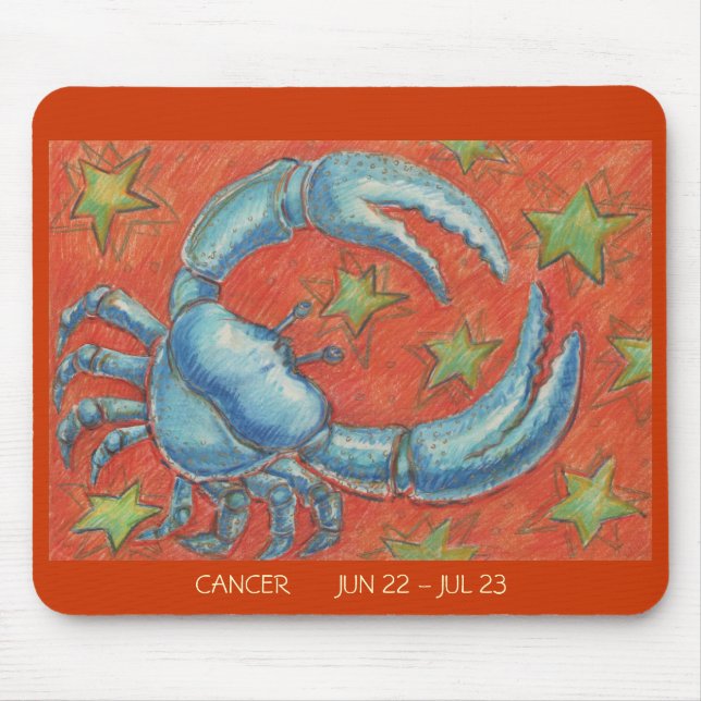 Zodiac Cancer mousepad dates (Front)