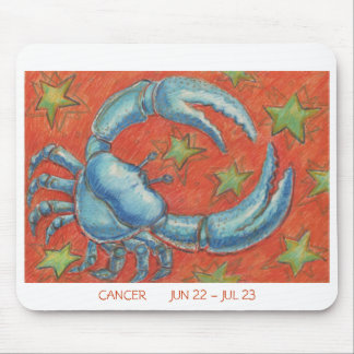 Zodiac Cancer mousepad white border