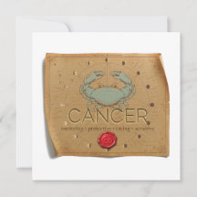 ZODIAC - Cancer - Personalized Notecard