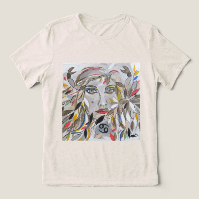 Zodiac Cancer Shirt (copyright) (Design Front)