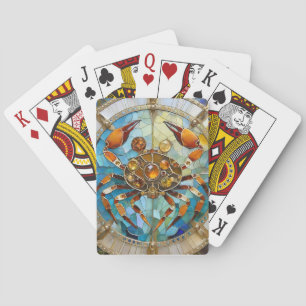 Zodiac - Cancer The Crab Playing Cards