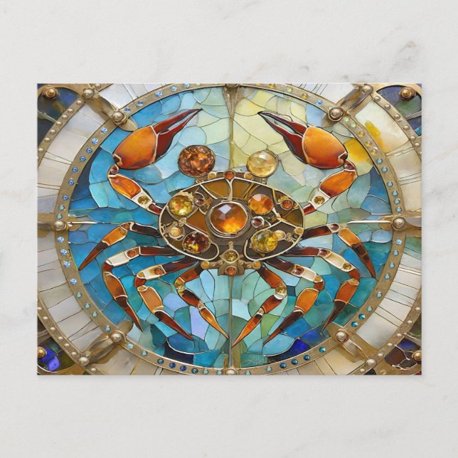 Zodiac - Cancer The Crab Postcard (Front)