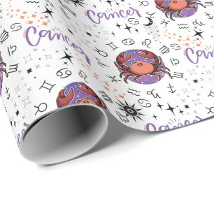 Zodiac Cancer Wrapping Paper