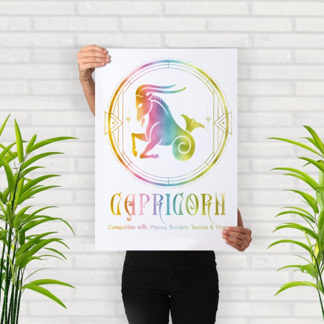 Zodiac Capricorn Compatibility Design Poster (Creator Uploaded)