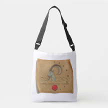 Zodiac - Capricorn - Cross Body Tote Bag