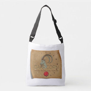 Zodiac - Capricorn - Cross Body Tote Bag