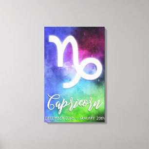 Zodiac : Capricorn Dates Canvas Print