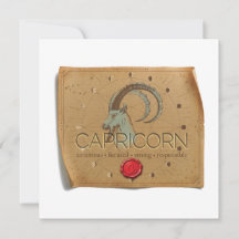 ZODIAC - Capricorn - Personalized Notecard