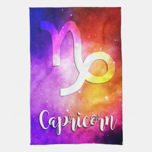 Zodiac : Capricorn Space Candy Tea Towel