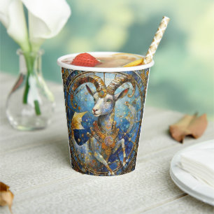 Zodiac - Capricorn the Sea Goat Paper Cups