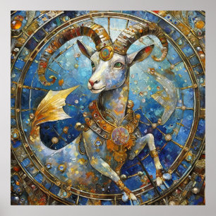 Zodiac - Capricorn the Sea Goat Poster