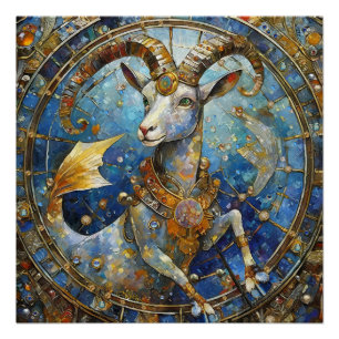 Zodiac - Capricorn the Sea Goat Poster