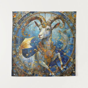 Zodiac - Capricorn the Sea Goat Tapestry