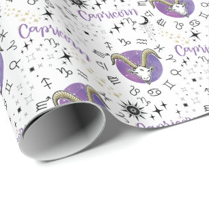 Zodiac Capricorn Wrapping Paper