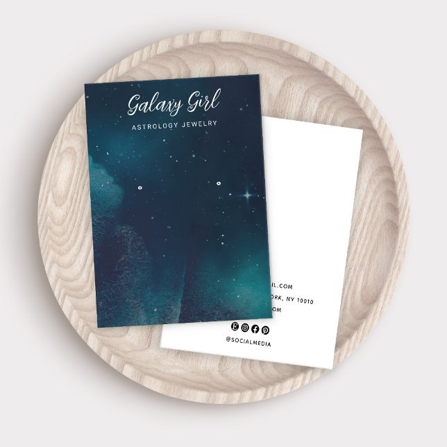 Zodiac Celestial Star Earring Jewellery Display Business Card (Creator Uploaded)