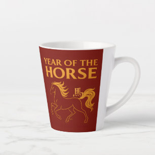 Zodiac Chinese New Year 2026 Horse Latte Mug