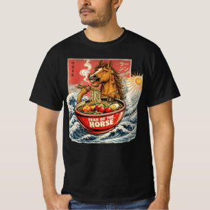 Zodiac Chinese New Year of The Horse 2026 Ramen T-Shirt