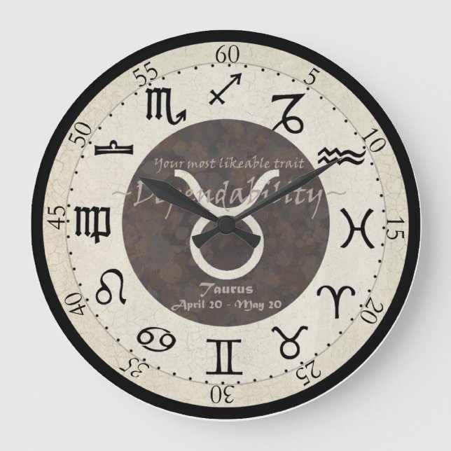 Zodiac Clock - Taurus (Front)