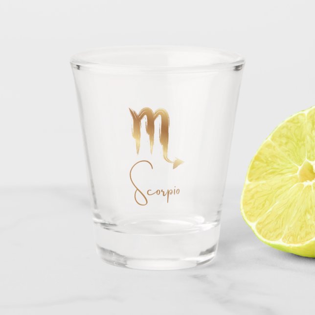 Zodiac Collection - Scorpio Shot Glass (Front)