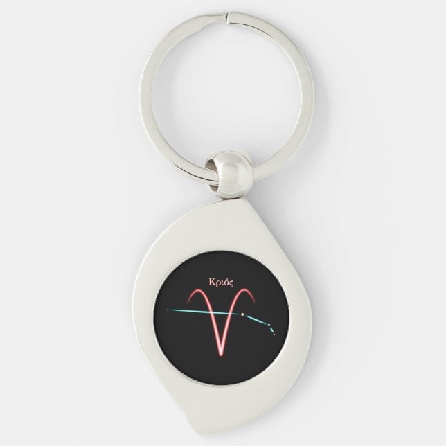 Zodiac Constellation Aries Keychain (Front)