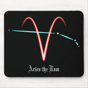 Zodiac Constellation Aries Mouse Pad