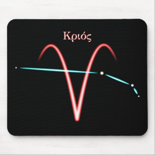 Zodiac Constellation Aries Mouse Pad