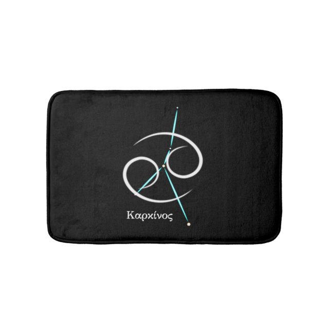 Zodiac Constellation Cancer Bath Mat (Front)