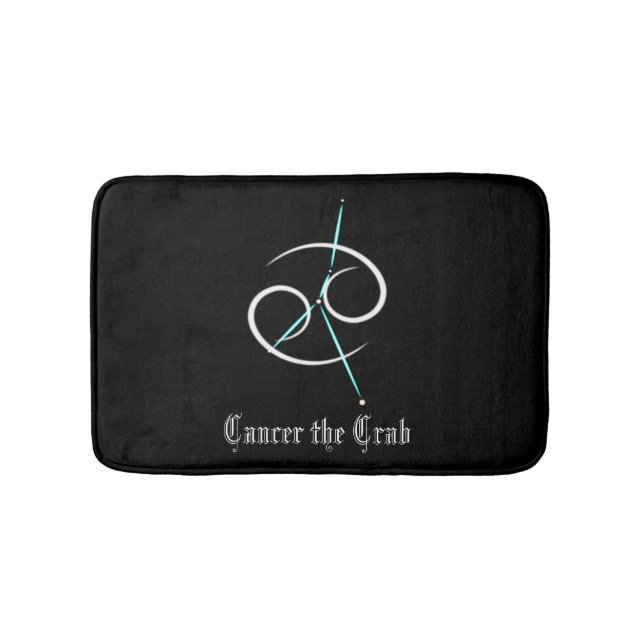 Zodiac Constellation Cancer Bath Mat (Front)