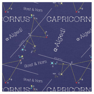 Zodiac Constellation Capricornus Fabric