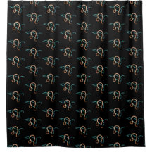 Zodiac Constellation Leo Shower Curtain