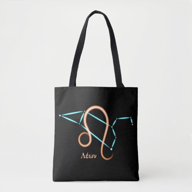 Zodiac Constellation Leo Tote Bag (Front)