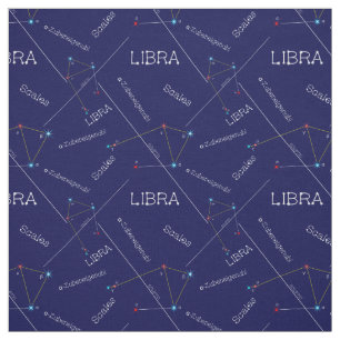 Zodiac Constellation Libra Fabric