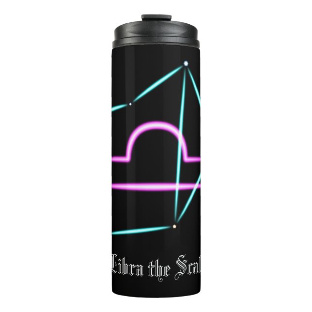 Zodiac Constellation Libra Thermal Tumbler (Front)