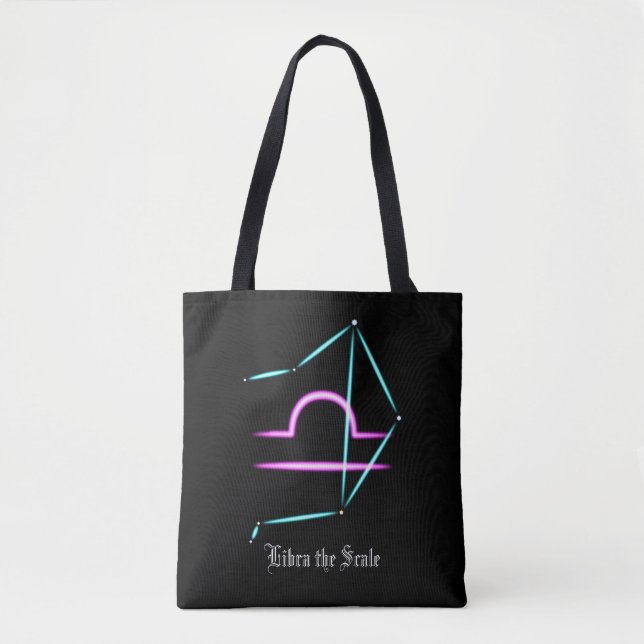 Zodiac Constellation Libra Tote Bag (Front)