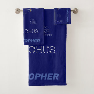 Zodiac Constellation Ophiuchus Bath Towel Set