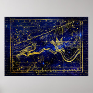 zodiac constellation poster