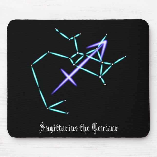 Zodiac Constellation Sagittarius Mouse Pad (Front)