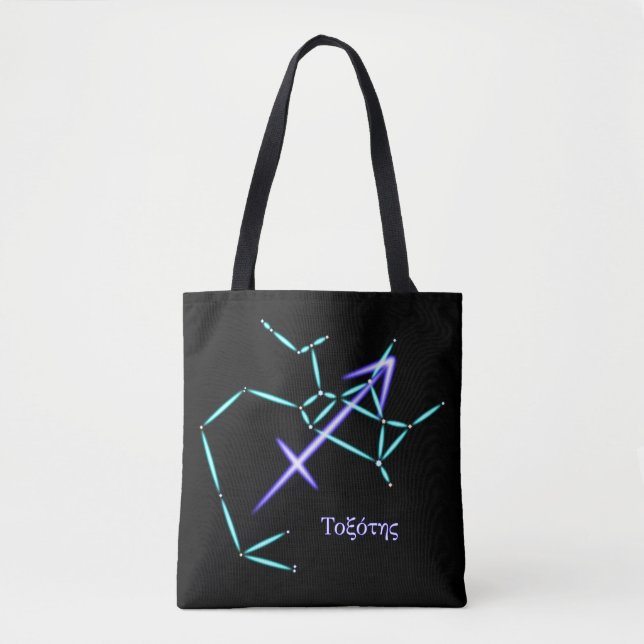 Zodiac Constellation Sagittarius Tote Bag (Front)