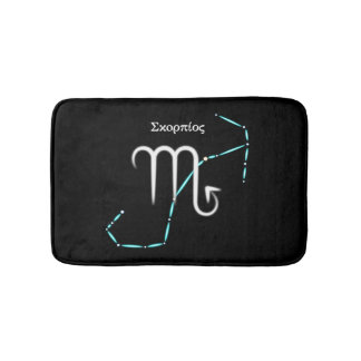 Zodiac Constellation Scorpio Bath Mat