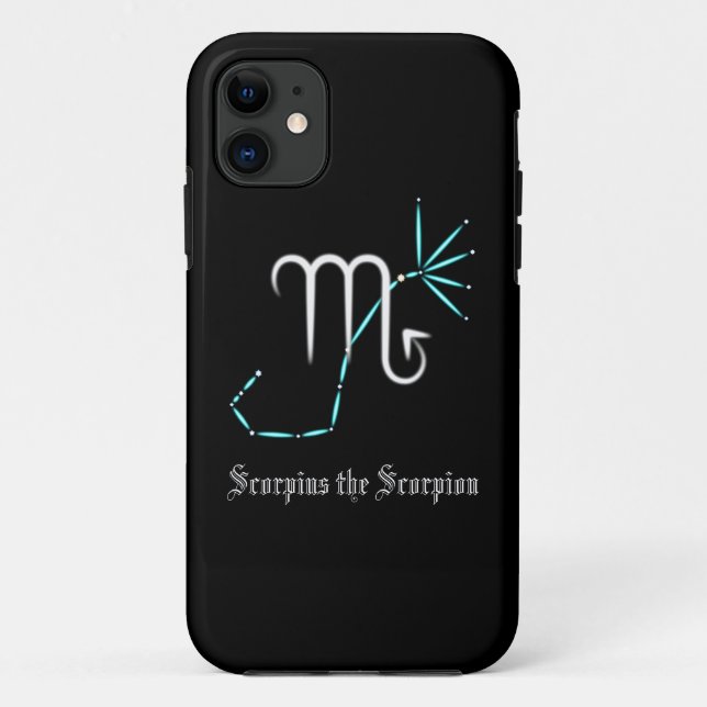Zodiac Constellation Scorpio Case-Mate iPhone Case (Back)