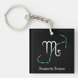 Zodiac Constellation Scorpio Keychain