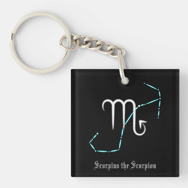 Zodiac Constellation Scorpio Keychain (Front)