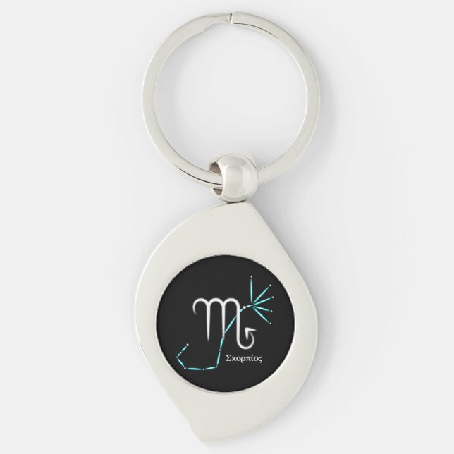 Zodiac Constellation Scorpio Keychain (Front)