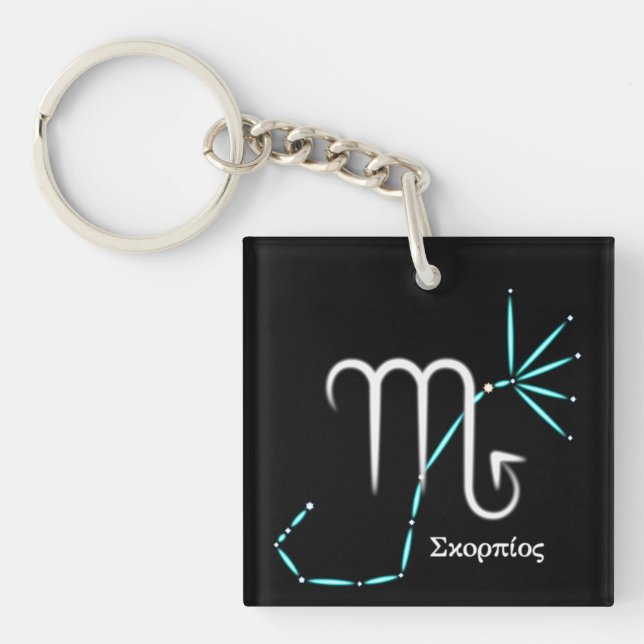 Zodiac Constellation Scorpio Keychain (Front)