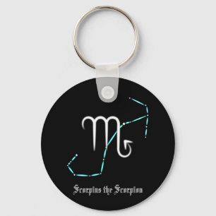 Zodiac Constellation Scorpio Keychain