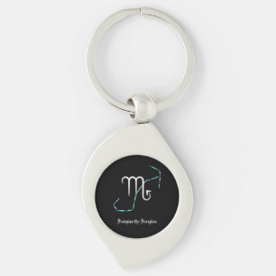 Zodiac Constellation Scorpio Keychain